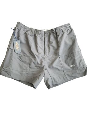 NWT AFTCO Original Fishing Short Men's 44x6 Gray Utility Outdoors Sport UPF50